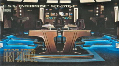 Details about   STAR TREK 1996 SKYBOX FIRST CONTACT MOVIE ENTERPRISE INSERT E1 THE BRIDGE 
