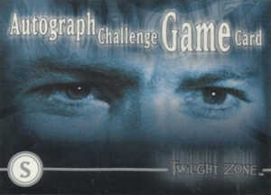 2000 Twilight Zone The Next Dimension Game Card S