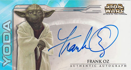 2002 Star Wars Attack of the Clones Widevision Autographs Frank Oz