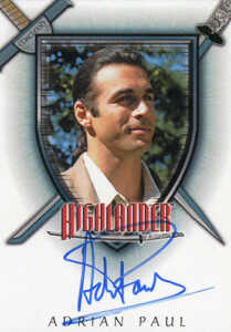 2003 Complete Highlander Autographs A-1 Adrian Paul