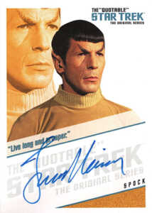 2004 Quotable Star Trek TOS Autographs QA2 Leonard Nimoy Live