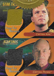 2006 Star Trek 40th Anniversary Costume Cards DC1 Kirk Picard