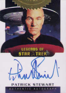 2006 Star Trek 40th Anniversary Legends of Star Trek Autograph LA2 Patrick Stewart