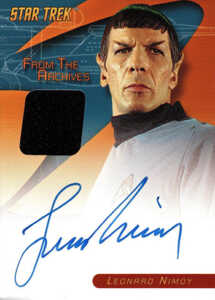 2006 Star Trek TOS 40th Anniversary Autographed Costume Leonard Nimoy