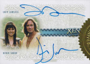 2007 Xena Dangerous Liaisons DA9 Lucy Lawless Kevin Sorbo Dual Autograph