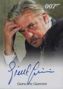 2008 James Bond In Motion Autographs Giancarlo Giannini