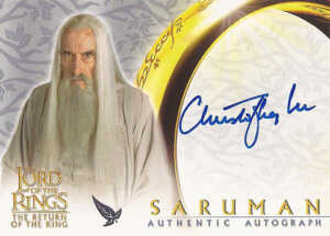 2003 Lord of the Rings Return of the King Autographs Christopher Lee