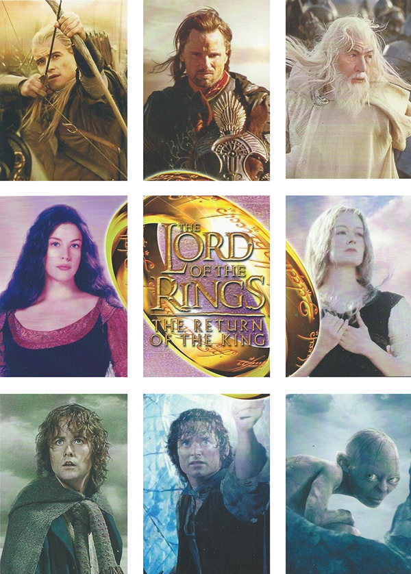 2003 Lord of the Rings Return of the King UK Binder Cards