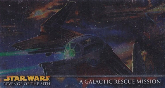 Star Wars Revenge Of The Sith Widevision Chrome Art Chase Card H4 
