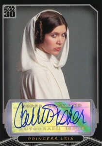 2007 Topps Star Wars 30th Anniversary Autographs Carrie Fisher