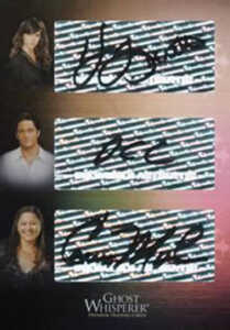 2009 Ghost Whisperer Seasons 1 and 2 Triple Autograph