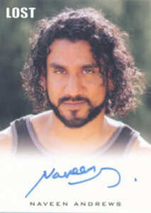 2011 LOST Relics Autographs Naveen Andrews Island