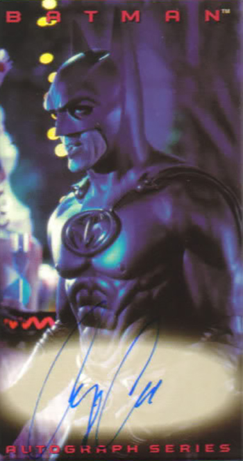1997 Batman and Robin Widevision Autographs George Clooney