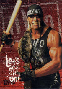 1998 Topps WCW NWO Promo Card P1 Hollywood Hogan