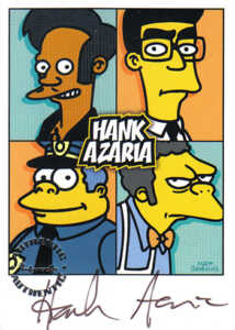 2001 Simpsons Mania A3 Hank Azaria