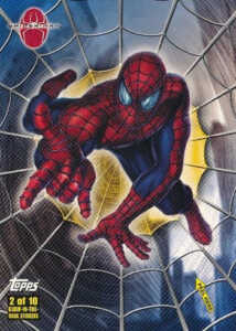 2002 Topps Spider-Man Movie Spidey Hologram Insert card LOT H1-H4