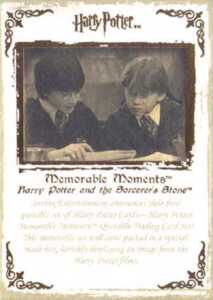 2006 Harry Potter Memorable Moments Promo Card P1