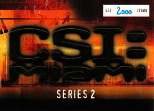2007 CSI Miami Series 2 Box Topper