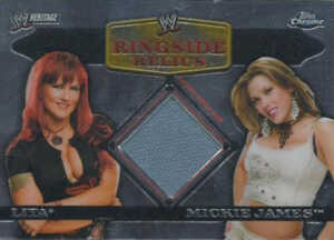 2007 Topps WWE Heritage Chrome II Ringside Relics Lita Mickie James