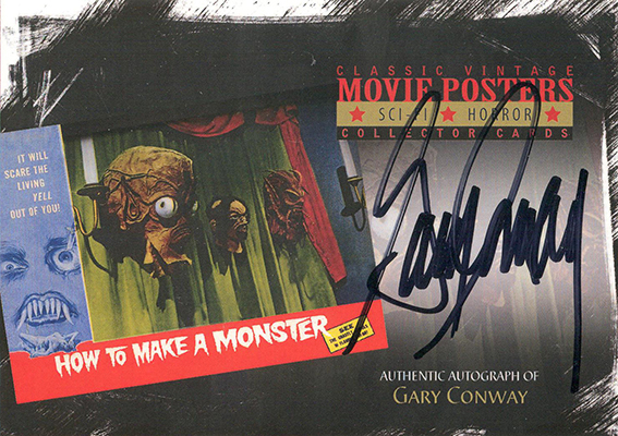 2007 Vintage Poster Collection Autograph Gary Conway