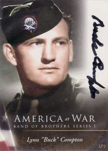 2009 America at War Band of Brothers Autograph SP1 Compton