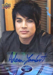 2009 American Idol Season 8 Autographs Adam Lambert