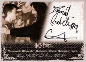 2009 Harry Potter Memorable Moments 2 Dual Autographs Daniel Radcliffe Gary Oldman