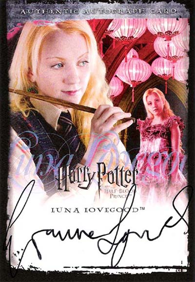 2009 Harry Potter SDCC Autographs Evanna Lynch