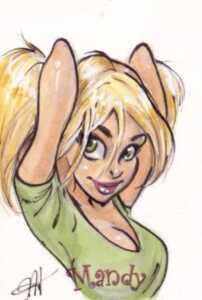 2009 Mandy Sketch Card Hickman