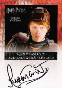 2010 Harry Potter Heroes and Villains Autographs Rupert Grint