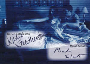 2010 Paranormal Activity Autographs Katie Featherstone Micah Sloat