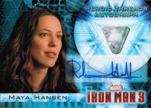2013 Iron Man 3 Heroic Materials Autographs Rebecca Hall