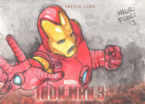 2013 Iron Man 3 Sketch Card