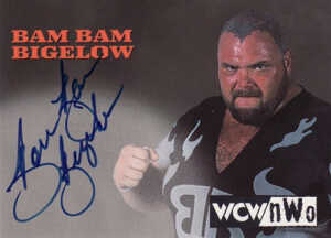 1999 Topps WCW Nitro Autographs Bam Bam Bigelow