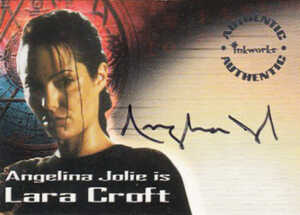2001 Lara Croft Tomb Raider Autographs A1 Angelina Jolie