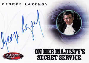 2002 James Bond 40th Anniversary Autographs A6 George Lazenby