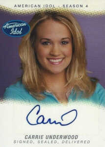 2005 American Idol Season 4 Autographs Carrie Underwood