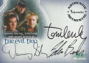 2005 Buffy the Vampire Slayer Men of Sunnydale Autographs A11 Evil Trio