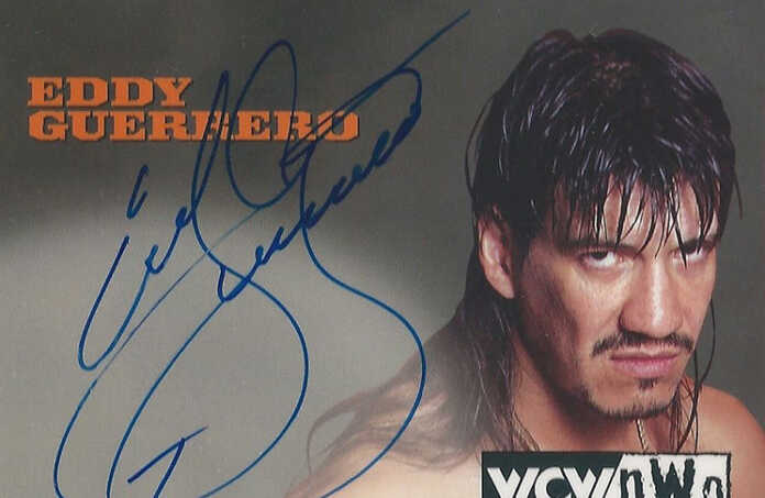 Juventud Guerrera Signed 1998 Topps WCW/nWo Rookie Card #25 BAS COA RC WWE AAA 