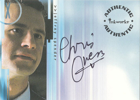Autograph Card #A3 JERRY HARDIN THE X-FILES SEASONS 4 &5 Inkworks/2001 