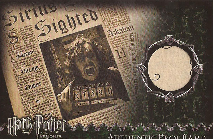 Harry Potter-POA-Film-Movie-Screen Used-Movie-Prop Card-Creature Card-Grim Fur 