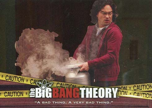 Big Bang Theory Seasons 3 & 4 The Elevator Chase Card Set 9 Cards 