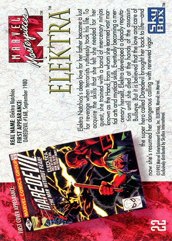 BASE Trading Card #11 BISHOP Fleer 1995 Marvel Masterpieces