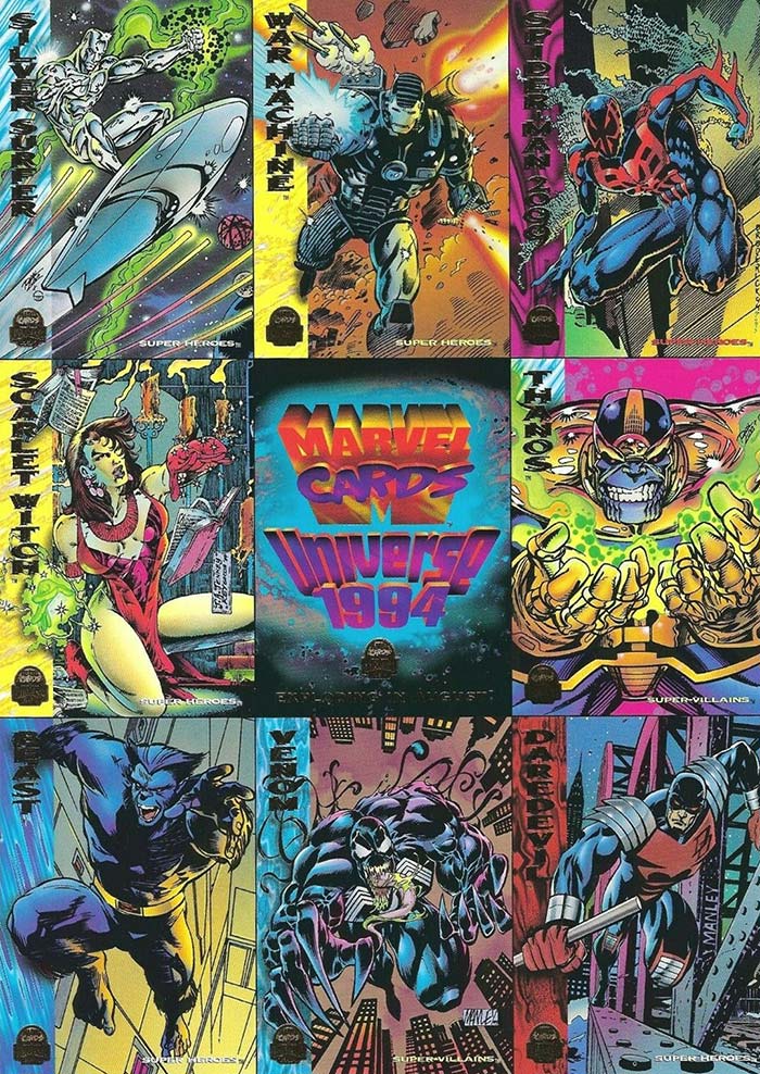 Marvel Universe Series 5 BASE Trading Card #15 1994 BISHOP & COLOSSUS 
