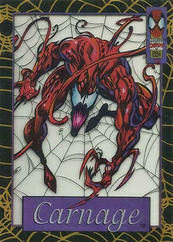 1994 Fleer Marvel Cards The Amazing Spider-Man # 97 Spider-Man vs Venom 