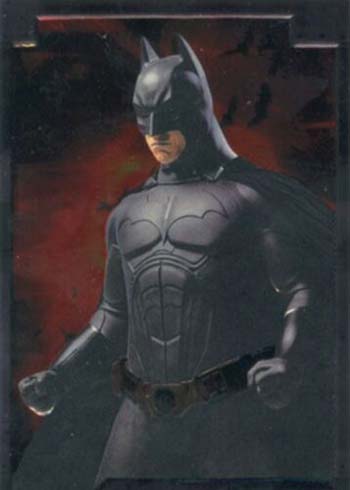 Batman Begins Complete Embossed Chase Card Set 1-5 
