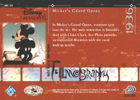 CELEBRATE 75 YEARS OF FUN  FILMOGRAPHY CARDS MICKEYS BIRTHDAY PARTY #  MC62 