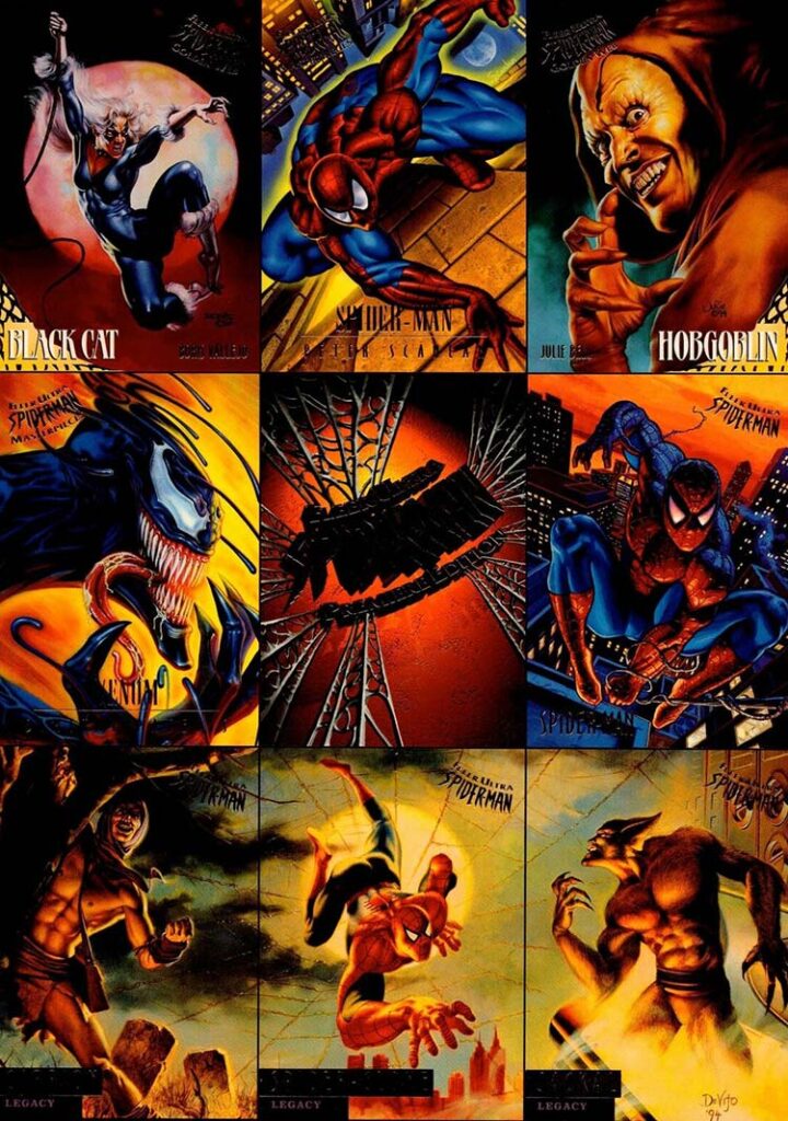 1995 Fleer Ultra Spider-Man 9-Card Promo Sheet