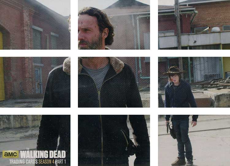 Walking Dead Season 4 Part 1 Trading Card Binder Album with B1 Metal Card 