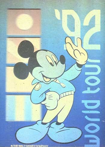 disney world tour trading cards